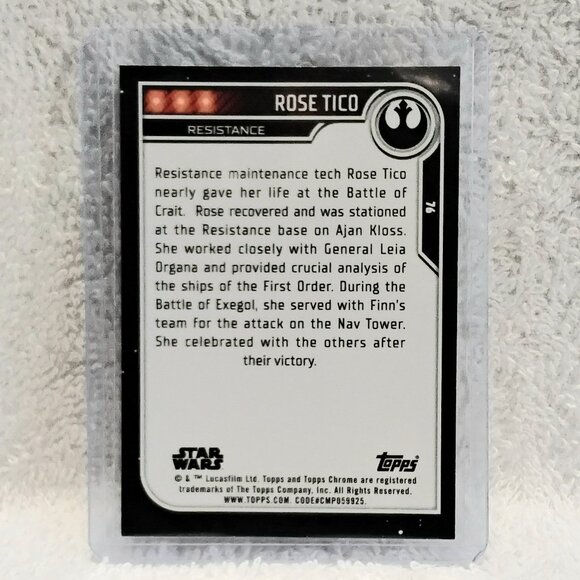 5/$20 Mint 2023.Topps Chrome Rose Tico Star Wars Card 74!! - Picture 2 of 2